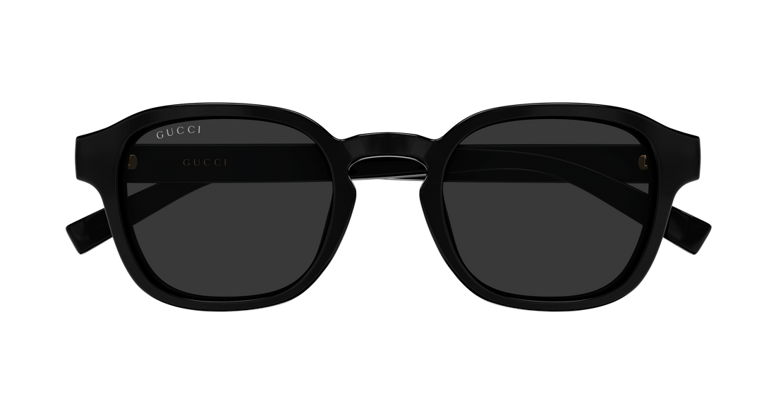 Gafas de sol gucci gg2106s 001 negro round/oval/panthos masculino talla 49mm - Vista de detalle