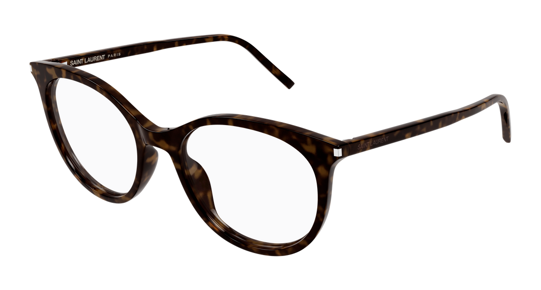 Occhiali da vista saint laurent sl 891 002 havana cat eye femenino taglia 52mm - Vista principale
