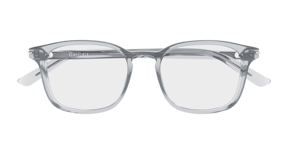 Occhiali da vista gucci gg2129o 004 gris rectangular / squared masculino taglia 52mm - Vista dettagliata
