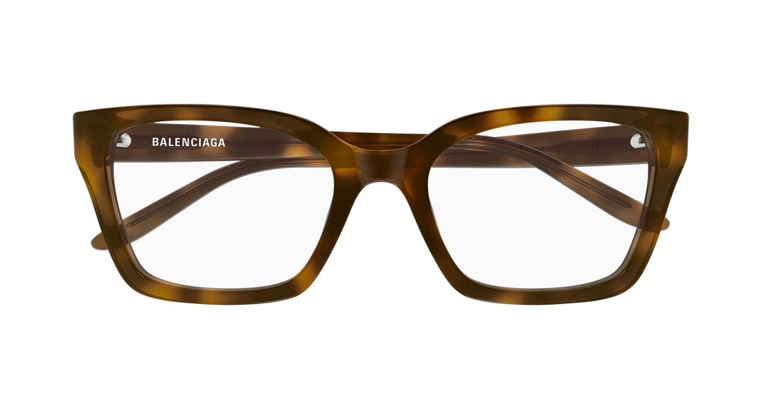 Gafas graduadas balenciaga bb0501o 003 havana cat eye femenino talla 55mm - Vista de detalle