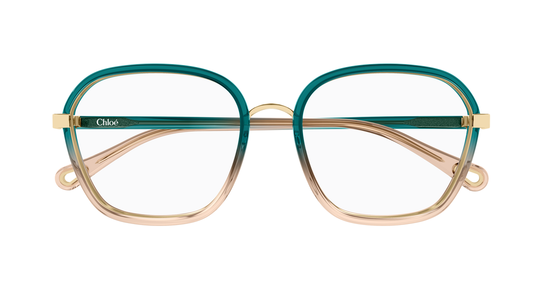 Brillen chloé ch0309o 009 light rectangular / squared femenino maat 54mm - Detailaanzicht