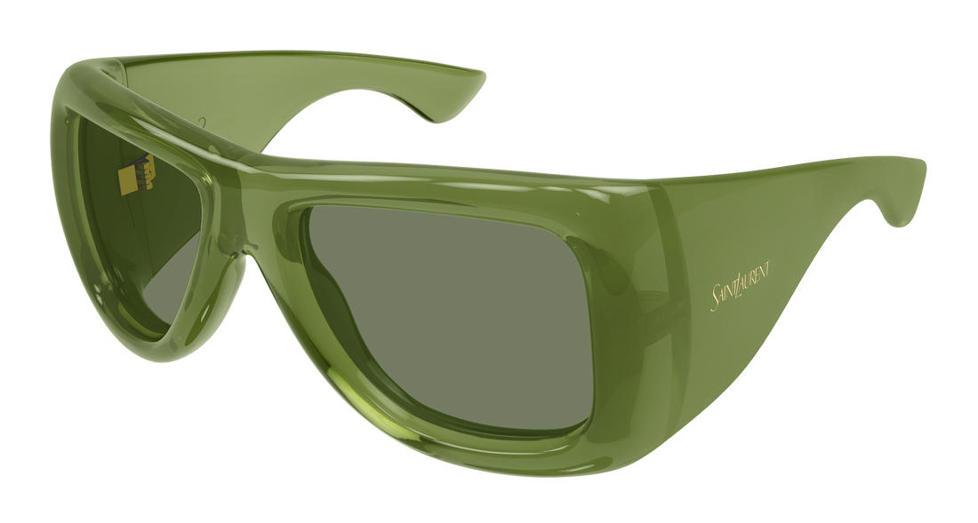 Occhiali da sole saint laurent sl 902 howl 010 verde pilot/navigator unisex taglia 63mm - Vista principale