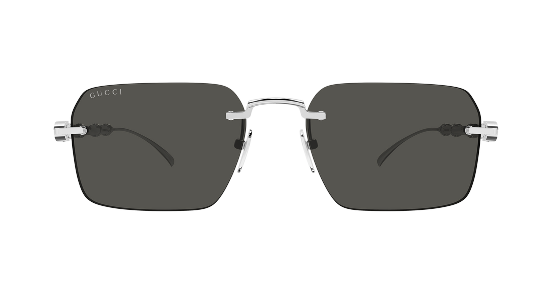 Sunglasses gucci gg2154s 001 plateado rectangular / squared masculino size 56mm - Detailed view