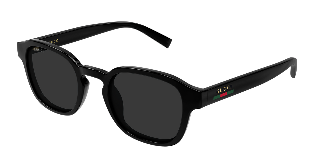 Gafas de sol gucci gg2106s 001 negro round/oval/panthos masculino talla 49mm - Vista principal