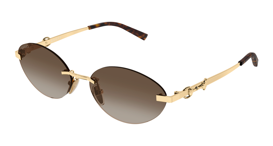 Óculos de sol gucci gg2051s 004 dorado round/oval/panthos femenino tamanho 58mm - Vista principal