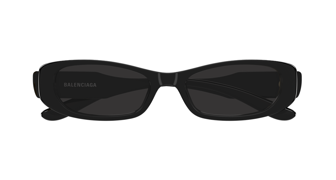 Solbriller balenciaga bb0510s 001 negro rectangular / squared femenino størrelse 55mm - Detaljeret visning