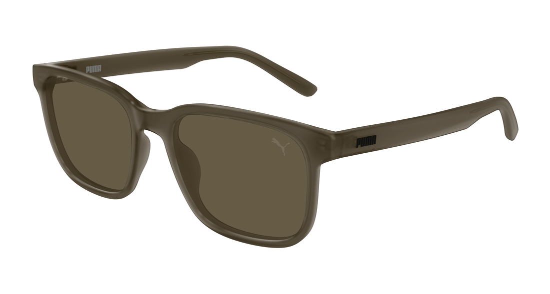 Lunettes de soleil puma pu0527s 005 marron rectangular / squared masculino taille 55mm - Vue principale