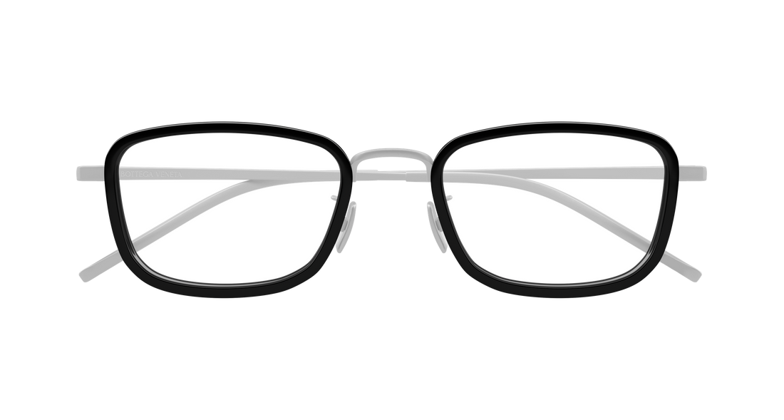 Brillen bottega veneta bv1474oa 001 plateado rectangular / squared unisex größe 53mm - Detailansicht