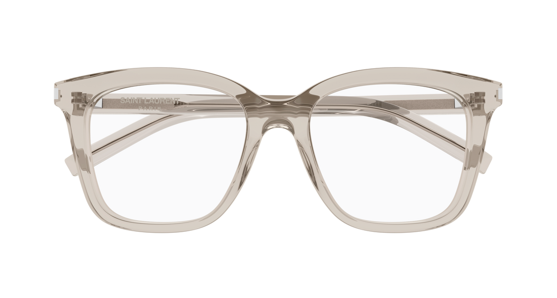 Occhiali da vista saint laurent sl 166 007 beige rectangular / squared femenino taglia 51mm - Vista dettagliata
