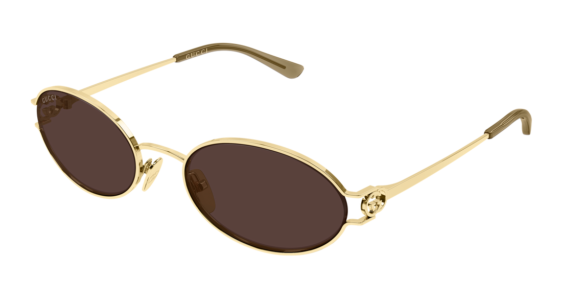 Sunčane naočale gucci gg2233s 002 dorado round/oval/panthos femenino veličina 55mm - Glavni prikaz