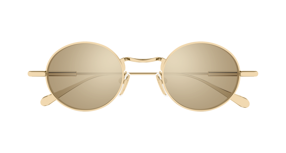 Lunettes de soleil chloé ch0414s 001 dorado round/oval/panthos femenino taille 44mm - Vue détaillée