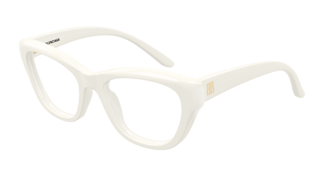 Briller balenciaga bb0519o 003 beige butterfly femenino størrelse 53mm - Hovedvisning