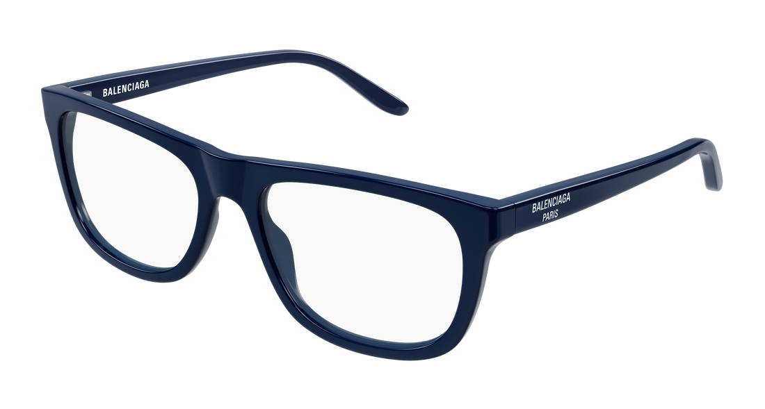 Occhiali da vista balenciaga bb0498o 006 azul rectangular / squared masculino taglia 56mm - Vista principale