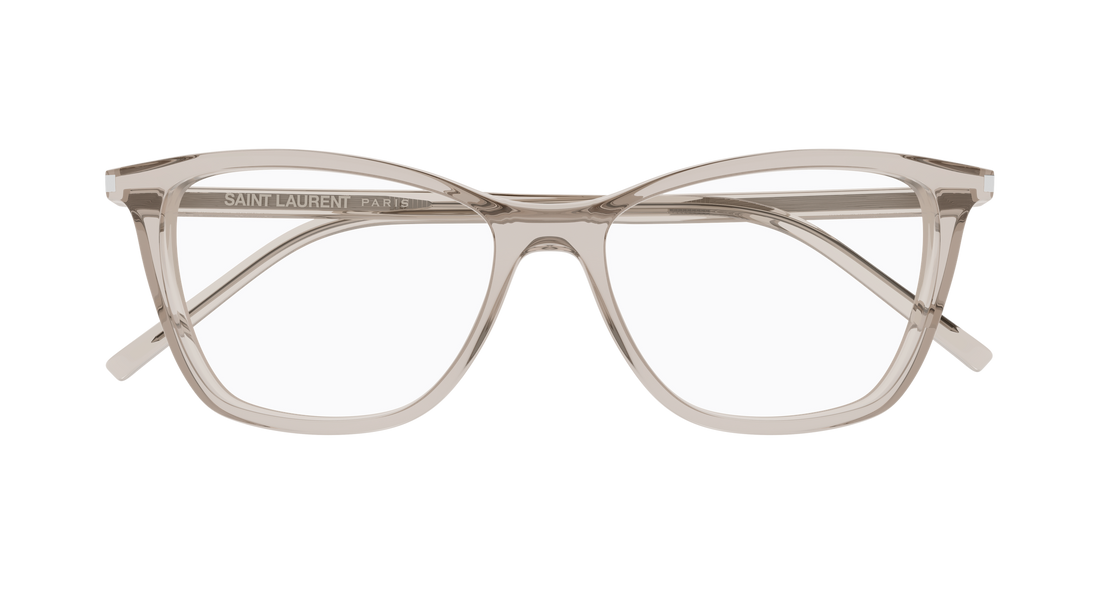 Occhiali da vista saint laurent sl 259 017 beige cat eye femenino taglia 53mm - Vista dettagliata