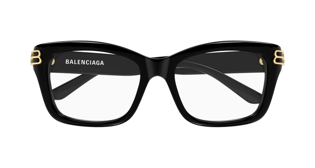 Gafas graduadas balenciaga bb0472o 001 negro rectangular / squared femenino talla 54mm - Vista de detalle