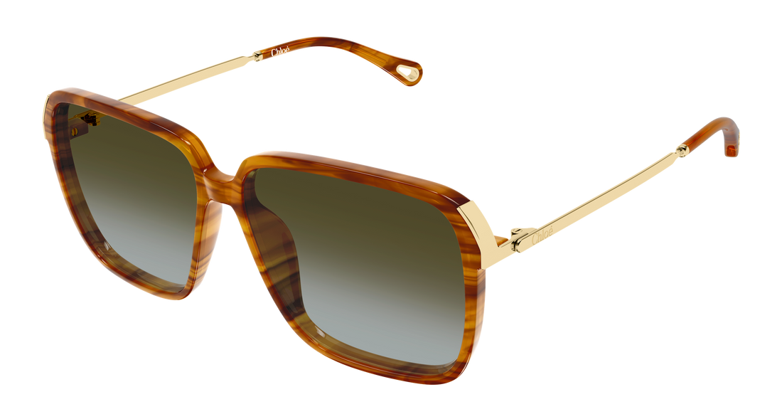Solbriller chloé ch0405s 003 havana rectangular / squared femenino størrelse 59mm - Hovedvisning