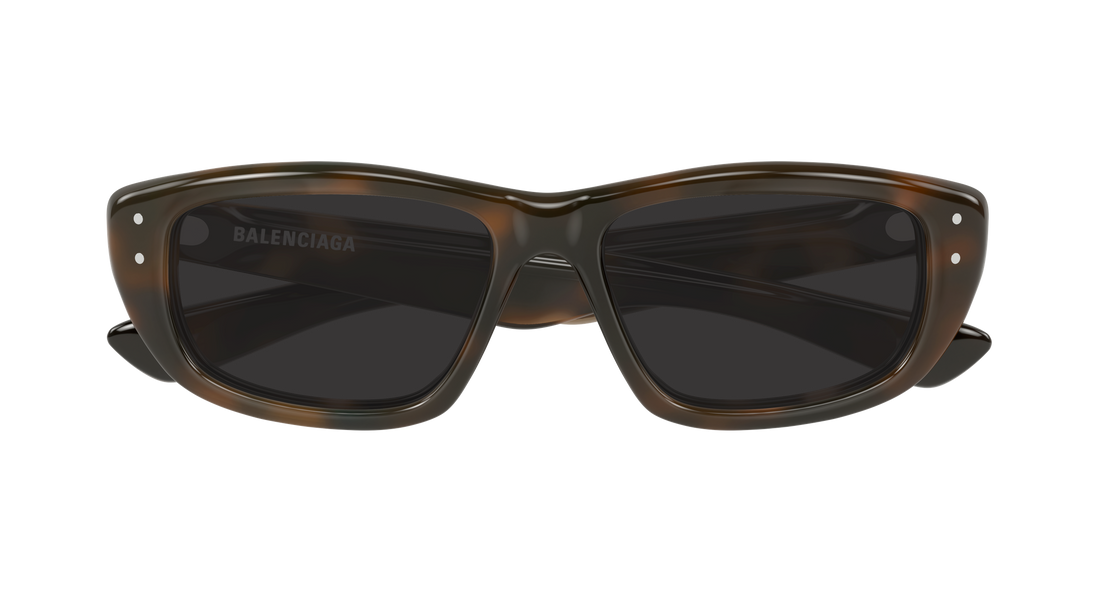 Solbriller balenciaga bb0520s 002 havana geometrical/directional masculino størrelse 55mm - Detaljeret visning