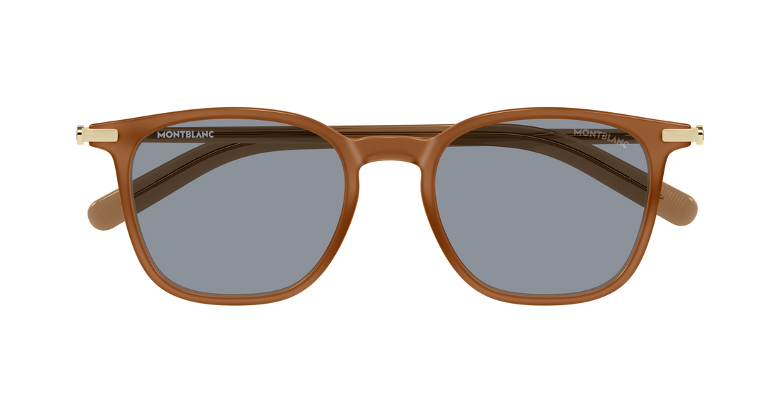 Sonnenbrillen montblanc mb0460s 005 marron rectangular / squared masculino größe 50mm - Detailansicht