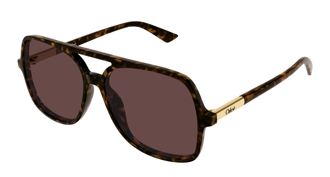 Sunčane naočale chloé ch0364s 002 havana pilot/navigator femenino veličina 57mm - Glavni prikaz