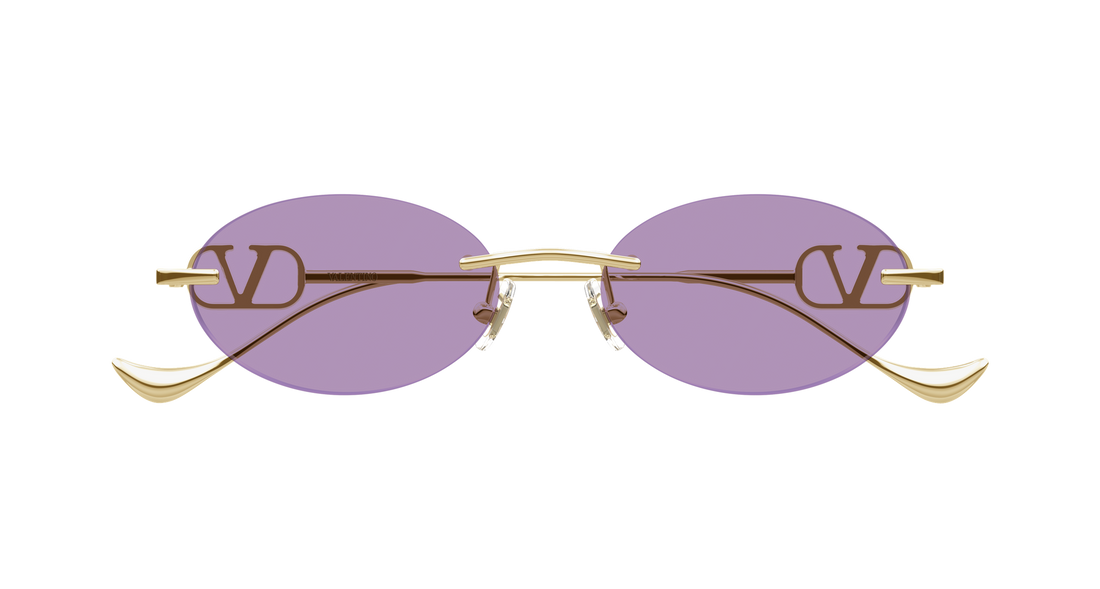 Occhiali da sole valentino vg0032s 004 dorado geometrical/directional femenino taglia 53mm - Vista dettagliata
