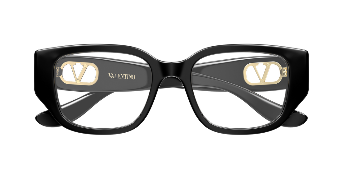 Lunettes de vue valentino vg0037oa 001 negro rectangular / squared femenino taille 53mm - Vue détaillée