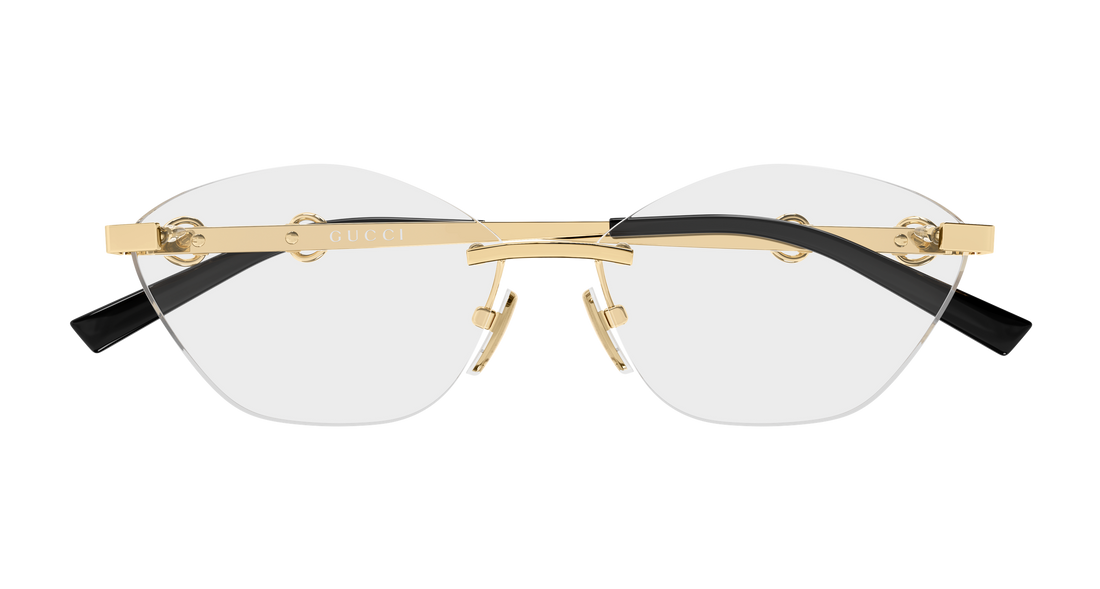 Dioptrijske naočale gucci gg2050o 001 dorado cat eye femenino veličina 59mm - Detaljni prikaz