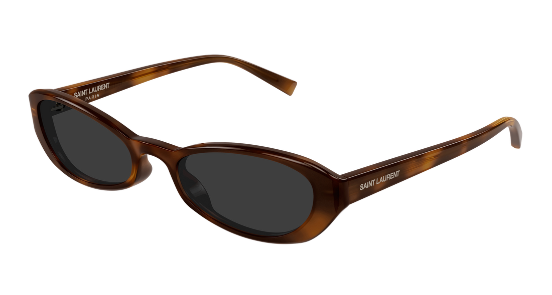 Occhiali da sole saint laurent sl 871 004 havana round/oval/panthos unisex taglia 51mm - Vista principale