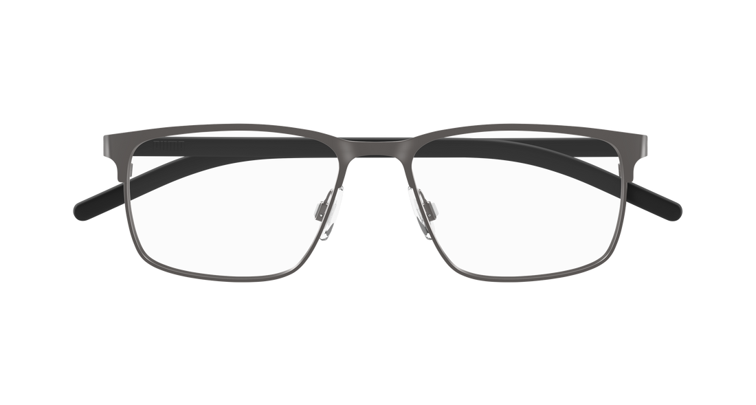 Prescription glasses puma pu0553o 001 plateado rectangular / squared masculino size 55mm - Detailed view