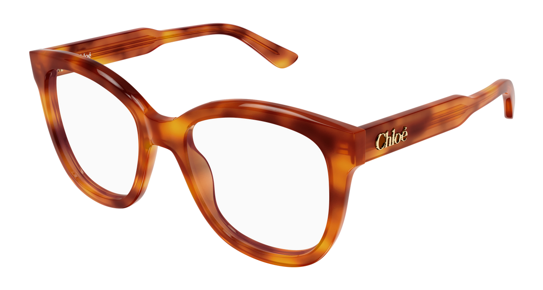 Óculos graduados chloé ch0378o 002 havana rectangular / squared femenino tamanho 54mm - Vista principal