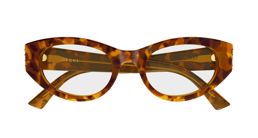 Brillen gucci gg2041o 004 havana round/oval/panthos femenino größe 50mm - Detailansicht