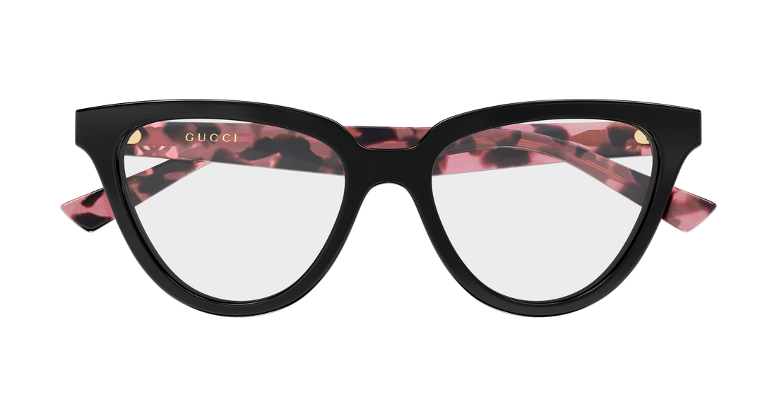 Lunettes de vue gucci gg2179o 003 negro cat eye femenino taille 52mm - Vue détaillée
