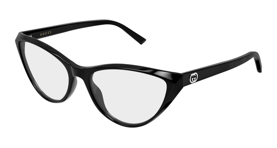 Glasögon gucci gg2205o 001 negro cat eye femenino storlek 55mm - Huvudvy