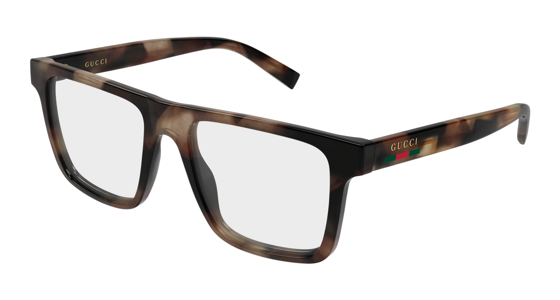 Glasögon gucci gg2236o 003 havana rectangular / squared masculino storlek 53mm - Huvudvy
