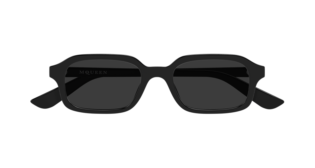 Óculos de sol alexander mcqueen am0558s 001 negro rectangular / squared masculino tamanho 51mm - Vista de detalhe