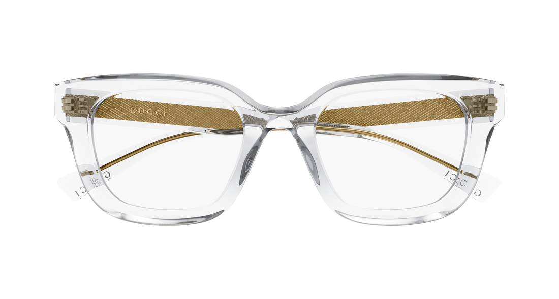 Brillen gucci gg2067ol 004 transparente rectangular / squared femenino größe 49mm - Detailansicht