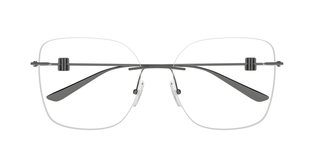 Glasögon balenciaga bb0537o 002 plateado rectangular / squared femenino storlek 58mm - Detaljvy