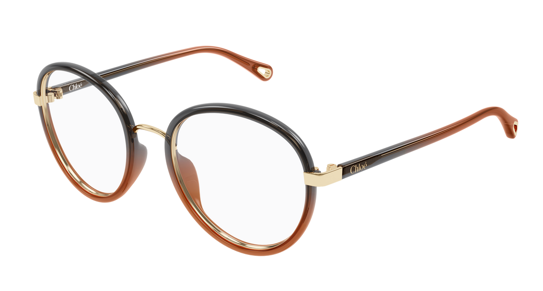 Briller chloé ch0308o 007 negro round/oval/panthos femenino størrelse 53mm - Hovedvisning