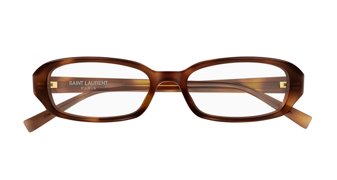 Brillen saint laurent sl 872 erin opt 003 havana round/oval/panthos unisex größe 52mm - Detailansicht