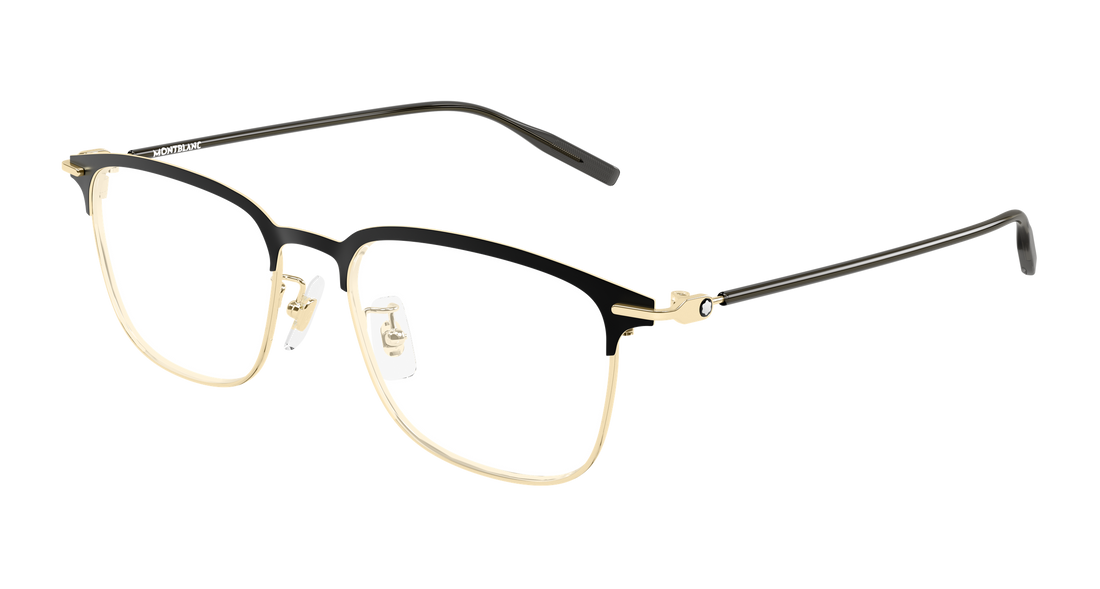 Occhiali da vista montblanc mb0490oa 002 dorado rectangular / squared masculino taglia 54mm - Vista principale