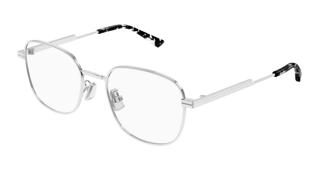 Occhiali da vista bottega veneta bv1521oj 002 plateado rectangular / squared unisex taglia 52mm - Vista principale
