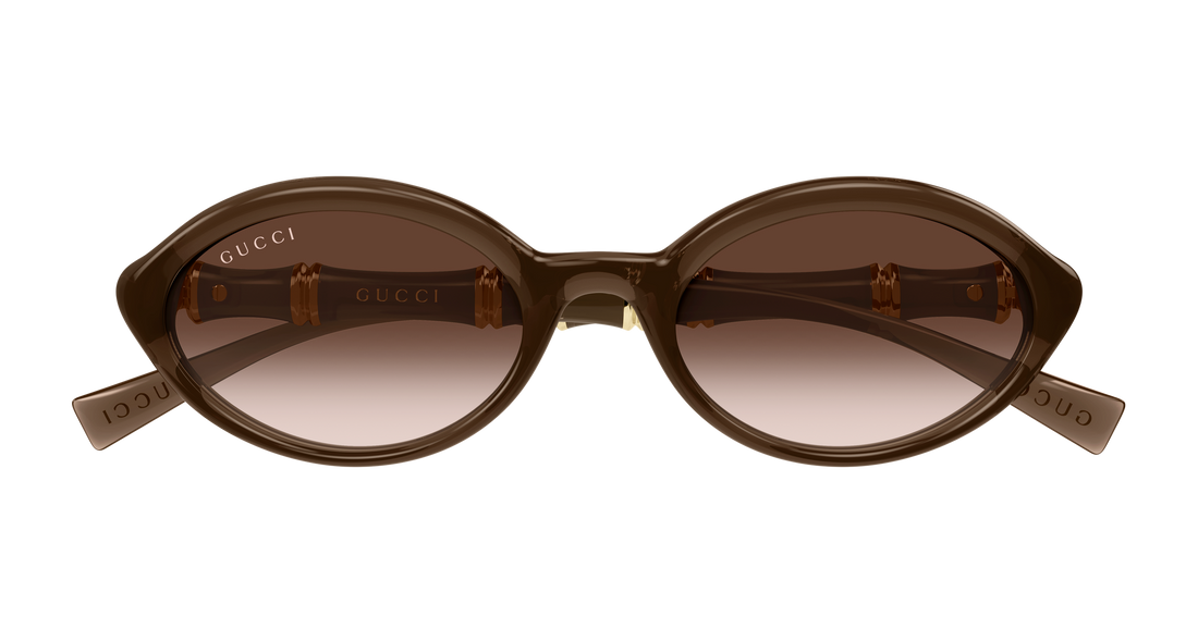 Sonnenbrillen gucci gg2059s 003 marron round/oval/panthos femenino größe 51mm - Detailansicht