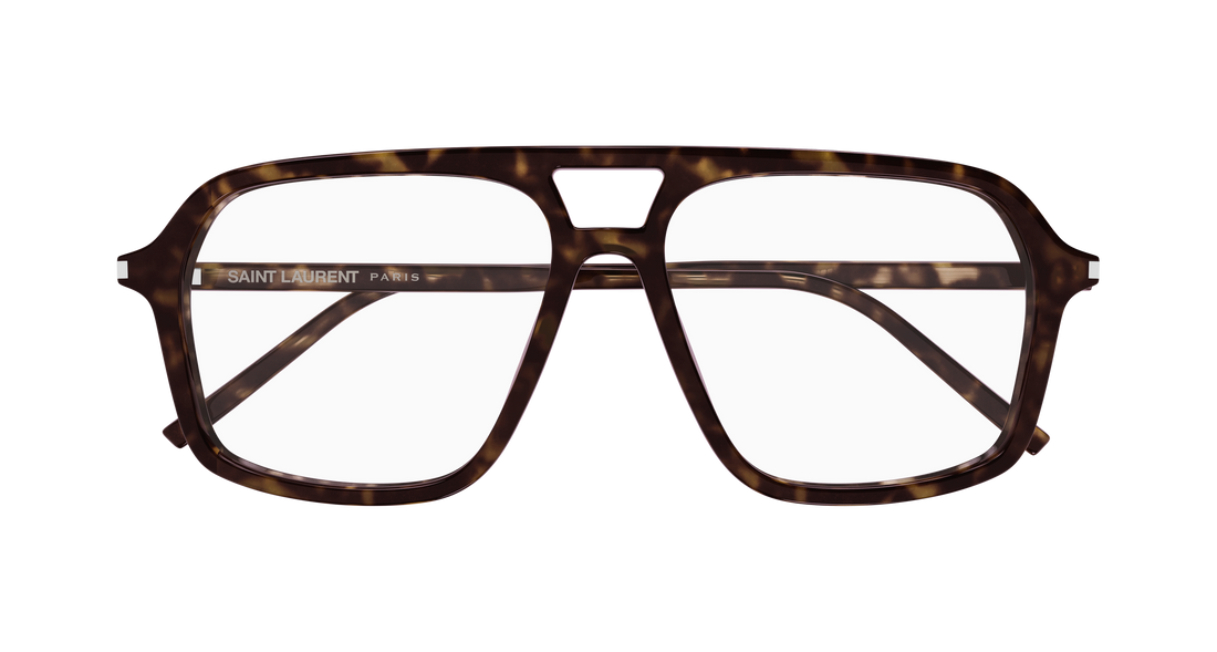 Lunettes de vue saint laurent sl 960 005 havana pilot/navigator femenino taille 55mm - Vue détaillée