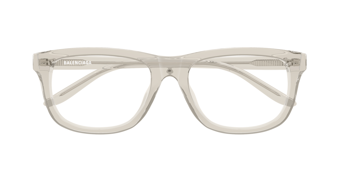 Glasögon balenciaga bb0531o 009 beige rectangular / squared masculino storlek 57mm - Detaljvy