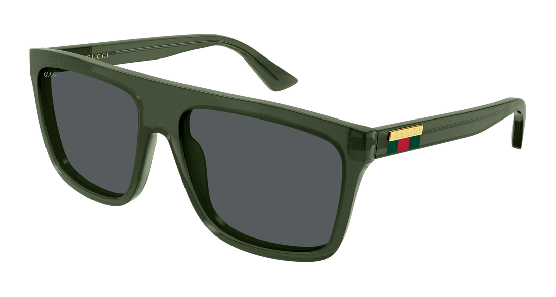 Sunčane naočale gucci gg0748s 011 verde rectangular / squared masculino veličina 59mm - Glavni prikaz
