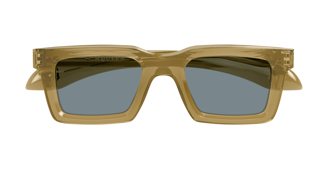 Óculos de sol alexander mcqueen am0506s 007 marron rectangular / squared masculino tamanho 50mm - Vista de detalhe