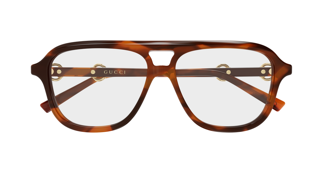 Glasögon gucci gg2216o 002 havana pilot/navigator femenino storlek 55mm - Detaljvy