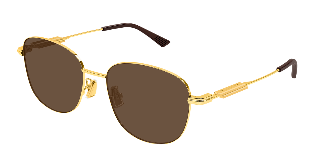 Occhiali da sole bottega veneta bv1517sa 002 dorado round/oval/panthos femenino taglia 56mm - Vista principale