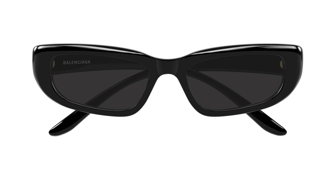 Solbriller balenciaga bb0516s 001 negro geometrical/directional femenino størrelse 55mm - Detaljeret visning