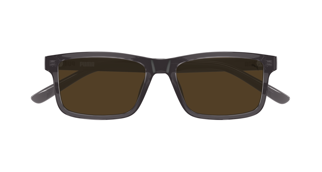 Sunglasses puma pu0544s 002 gris rectangular / squared masculino size 55mm - Detailed view