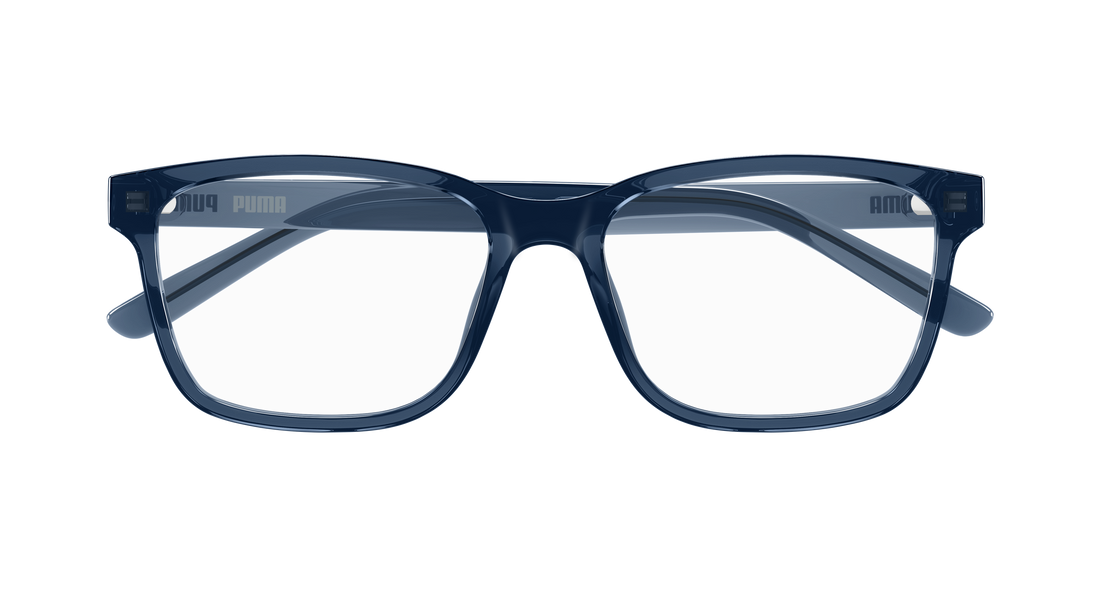 Prescription glasses puma pu0546o 002 azul rectangular / squared masculino size 55mm - Detailed view